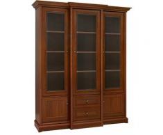 KENTO | Vetrina tripla porta soggiorno/sala da pranzo | Stile classico | 204,5x110x43 -49,5 cm |