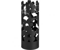 Baroni Home - Portaombrelli Design Moderno Porta Ombrelli in Metallo Flowers con 2 Gancini e