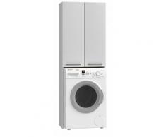 COMO - Mobile per lavatrice in stile moderno - 183x64x30 - 2 ante+4 ripiani