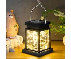 Zqyrlar - Lanterne a LED solari - Energia solare - Lampade a sospensione portatili con 30 LED