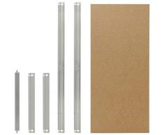 Shelfplaza - ® HOME 90x60 cm Set completo di ripiani in zincato per scaffalature a incastro/
