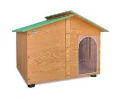 Cuccia In Legno Per Cani da Esterno 'Rinforzata' mod. Extra Large Verde MADE IN ITALY A - Mod. XXXL