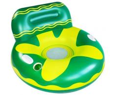 Tinor - Letto galleggiante gonfiabile in pvc galleggiante per piscina, amaca d'acqua, materasso