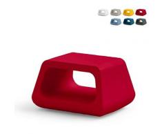 Tavolino salotto esterno design moderno in polietilene Sugar | Rosso