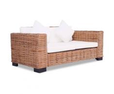 Altro - Divano a 2 Posti in Rattan Naturale