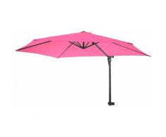 Ombrellone rotondo da balcone salvaspazio Casoria poliestere 3m rosa