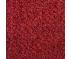 20 Quadrotte di Moquette 50x50cm 5mq in Rosso Scarlatto - Rosso