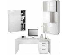Scrivania da ufficio Elegante postazione porta PC per cameretta Made in Italy -Ufficio completo LUX