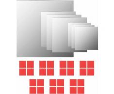 Altro - Set di Specchi da Parete 7 pz in Vetro Quadrato