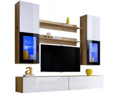 Extreme Furniture - Parete Attrezzata Sky, (LxAxP): 200 x ~195 x 41, Carcassa in Wotan Opaco,