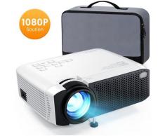 Apeman - LC350 Mini Proiettore Domestico Portatile, Supporto HD 1080P, Grande Schermo, 2