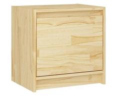 Comodino 40x30,5x40 cm in Legno Massello di Pino