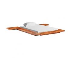Letto Futon stile Giapponese in Legno Acacia Finitura Miele varie dimensioni dimensioni : 90x200 cm