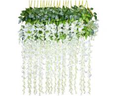 Fiori artificiali glicine artificiale, decorazioni per la casa, ogni filo è lungo 110 cm, seta