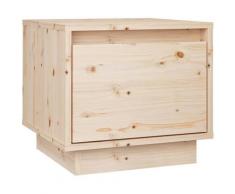 Comodino 35x34x32 cm in Legno Massello di Pino