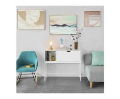 Consolle Ingresso Mobiletto con 1 Grande Armadio salvaspazio L92*P30*A80 cm