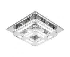 Comely - Plafoniera LED Lampada, Plafoniera in Cristallo Plafoniera da Incasso Moderna 36W 6000k