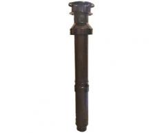 Conti KTC610N Camino a Tetto Coassiale diamertro 80/125 attacco diam 60/100 f/m Nero