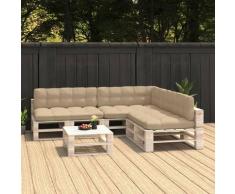 Vidaxl - Cuscini per Divani su Pallet 7 pz Beige Beige
