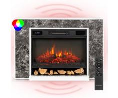Caminetto elettrico Vulsini Nightfall, 1900 W, tecnologia LED, telecomando