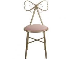 Sedia Sgabello trucco 79,5 cm per camera da letto bagno 150 kg max Pelle PU rosa
