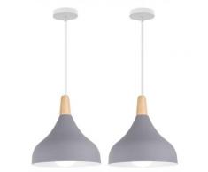 2 pcs semplice lampada a sospensione creativo E27 illuminazione interna lampadario camera letto