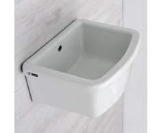 Vasca lavatoio / pilozzo in ceramica 47x40 con Sifoneria