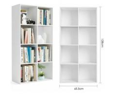 Gizcam - Libreria a 8 Cubi, Scaffale Espositore per Decorazioni, Souvenir, Piante, Giochi, per