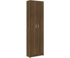 Armadio Corridoio Rovere Marrone 55x25x189 cm Legno Multistrato Vidaxl Marrone
