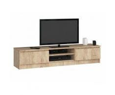 Abamihome - Mobile Porta Tv, Console Tv, Porta Tv 2 Ante, Parete Attrezzata 160 x 33 x 41 - Colore: