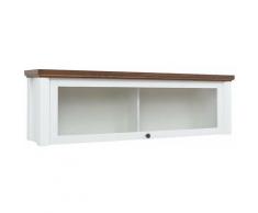 KALISTO - Vetrina da pranzo / cucina sospesa in stile scandinavo - 141x41x28 - 1 anta + 2 scatole