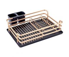 Scaffale per piatti in lega di alluminio Scaffale per stoviglie Scaffale da cucina Lavello da