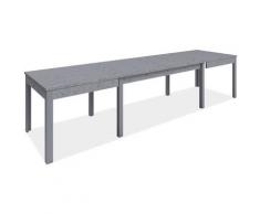 Caesaroo - Tavolo Super 4 160x90 cm allungabile Cemento | Cemento