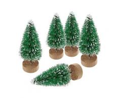 10pcs albero di Natale artificiale mini albero di Natale in miniatura decorazione della tavola
