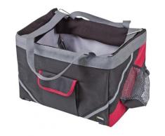 Kerbl - 80595 Axion Borsa da Bicicletta, 38 x 25 x 25 cm, Nero/Rosso