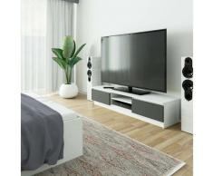 Abamihome - Mobile Porta Tv, Console Tv, Porta Tv 2 Ante, Parete Attrezzata 160 x 33 x 41 - Colore: