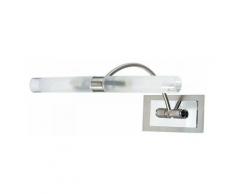 Applique per Specchio Bagno Metallo Nikel diffusori Vetro G4 SPOT-B-KRISS - Intec