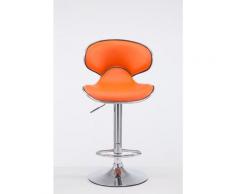 Sgabello Cucina in Ecopelle con Schienale Girevole Imbottito di Design vari colori colore :