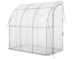 Serra da Giardino con Copertura in pe anti uv e Porta Avvolgibile, 214x118x212cm - Outsunny