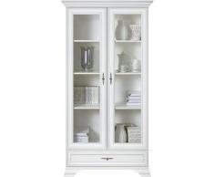 Hucoco - COMPA | Vetrina a due ante soggiorno sala da pranzo | Stile classico | 197,5 x 99,5 x 43,5