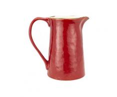 Novità Home - Caraffa Mediterraneo in gres porcellanato cm.12x19x19h.; più colori - Colore: Rosso