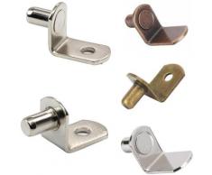 Tassello di supporto per mensola da 20 pezzi da 6 mm, perno di supporto per mensola in metallo,