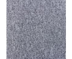 20 Quadrotte di Moquette 50x50cm 5mq in Grigio Platino - Grigio platino