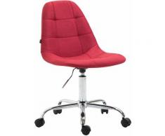 Sedia da ufficio reims in tessuto Rosso