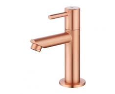 Rubinetto acqua fredda Rubinetto lavabo Rubinetti lavabo cromato Corpo in ottone Aeratore