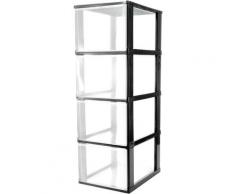 Organiser Cassettiera Ufficio. Organizer Scrivania. Portaoggetti Multiuso in Plastica. 4 Cassetti