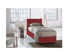 Talamo Italia Letto contenitore Singolo Veronica, Made in Italy, Testata e rivestimento in tessuto,