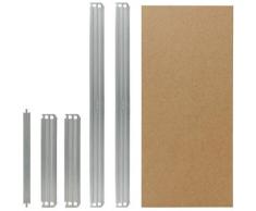 Shelfplaza - ® PRO 50x40 cm Set completo di ripiani in zincato per scaffalature a incastro/ Ripiani