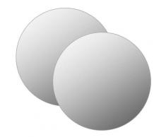 Specchi da Parete 2 pz in Vetro Circolare Specchi decorativi vari dimensioni dimensioni : 70 cm