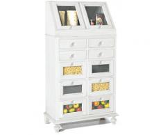 Magazzinosottocosto | Credenza dispensa bianco opaco